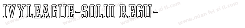 IvyLeague-Solid Regu字体转换